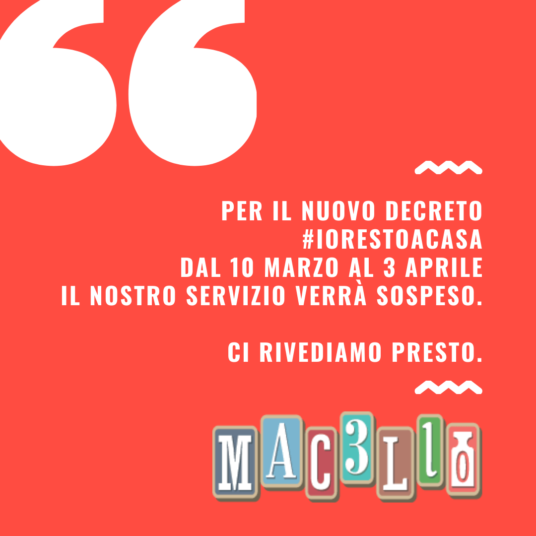 Decreto Corona Virus Macello